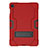 Coque Contour Silicone et Plastique Housse Etui Mat avec Support A03 pour Samsung Galaxy Tab S5e 4G 10.5 SM-T725 Rouge