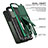 Coque Contour Silicone et Plastique Housse Etui Mat avec Support A04 pour Samsung Galaxy S21 Plus 5G Petit