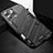 Coque Contour Silicone et Plastique Housse Etui Mat avec Support A05 pour Apple iPhone 13 Pro Noir