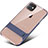 Coque Contour Silicone et Plastique Housse Etui Mat avec Support A06 pour Apple iPhone 11 Bleu