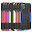 Coque Contour Silicone et Plastique Housse Etui Mat avec Support A07 pour Apple iPhone 13 Mini Petit