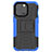 Coque Contour Silicone et Plastique Housse Etui Mat avec Support A07 pour Apple iPhone 13 Pro Petit