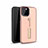 Coque Contour Silicone et Plastique Housse Etui Mat avec Support Bague Anneau S01 pour Apple iPhone 11 Pro Max Or Rose