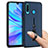 Coque Contour Silicone et Plastique Housse Etui Mat avec Support Bague Anneau S04 pour Huawei P30 Lite Bleu