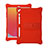 Coque Contour Silicone et Plastique Housse Etui Mat avec Support H01 pour Apple iPad 10.2 (2019) Rouge