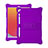 Coque Contour Silicone et Plastique Housse Etui Mat avec Support H01 pour Apple iPad 10.2 (2019) Violet