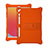 Coque Contour Silicone et Plastique Housse Etui Mat avec Support H01 pour Apple iPad 10.2 (2021) Orange