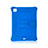 Coque Contour Silicone et Plastique Housse Etui Mat avec Support H01 pour Apple iPad Pro 11 (2020) Bleu