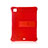 Coque Contour Silicone et Plastique Housse Etui Mat avec Support H01 pour Apple iPad Pro 11 (2020) Rouge