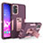 Coque Contour Silicone et Plastique Housse Etui Mat avec Support J01S pour Samsung Galaxy A13 5G Violet