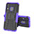 Coque Contour Silicone et Plastique Housse Etui Mat avec Support J01X pour Samsung Galaxy A20e Violet