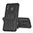 Coque Contour Silicone et Plastique Housse Etui Mat avec Support J01X pour Samsung Galaxy M20 Noir