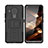 Coque Contour Silicone et Plastique Housse Etui Mat avec Support JX1 pour Nokia 5.4 Noir