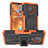 Coque Contour Silicone et Plastique Housse Etui Mat avec Support JX1 pour Nokia G300 5G Orange