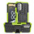 Coque Contour Silicone et Plastique Housse Etui Mat avec Support JX1 pour Nokia G400 5G Vert