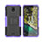 Coque Contour Silicone et Plastique Housse Etui Mat avec Support JX2 pour Nokia C100 Petit