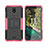 Coque Contour Silicone et Plastique Housse Etui Mat avec Support JX2 pour Nokia C100 Petit