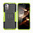 Coque Contour Silicone et Plastique Housse Etui Mat avec Support JX2 pour Nokia G11 Petit