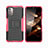 Coque Contour Silicone et Plastique Housse Etui Mat avec Support JX2 pour Nokia G11 Petit