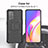 Coque Contour Silicone et Plastique Housse Etui Mat avec Support JX2 pour Oppo F19 Pro+ Plus 5G Petit