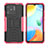 Coque Contour Silicone et Plastique Housse Etui Mat avec Support JX2 pour Xiaomi Redmi 10 India Petit