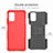 Coque Contour Silicone et Plastique Housse Etui Mat avec Support JX3 pour Samsung Galaxy A02s Petit