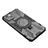 Coque Contour Silicone et Plastique Housse Etui Mat avec Support K01C pour Apple iPhone 14 Petit