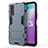 Coque Contour Silicone et Plastique Housse Etui Mat avec Support KC1 pour Vivo iQOO U1 Petit