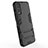 Coque Contour Silicone et Plastique Housse Etui Mat avec Support KC1 pour Vivo iQOO U1 Petit