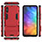 Coque Contour Silicone et Plastique Housse Etui Mat avec Support KC2 pour Xiaomi Redmi 9A Petit