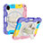 Coque Contour Silicone et Plastique Housse Etui Mat avec Support L01 pour Apple iPad Mini 6 Violet