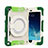 Coque Contour Silicone et Plastique Housse Etui Mat avec Support L02 pour Apple iPad Mini 4 Vert