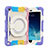 Coque Contour Silicone et Plastique Housse Etui Mat avec Support L02 pour Apple iPad Mini 4 Violet