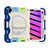 Coque Contour Silicone et Plastique Housse Etui Mat avec Support L02 pour Apple iPad Mini 6 Bleu Ciel