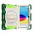 Coque Contour Silicone et Plastique Housse Etui Mat avec Support L03 pour Apple iPad 10.9 (2022) Vert