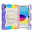 Coque Contour Silicone et Plastique Housse Etui Mat avec Support L03 pour Apple iPad 10.9 (2022) Violet