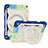 Coque Contour Silicone et Plastique Housse Etui Mat avec Support L03 pour Apple iPad Mini 4 Bleu Ciel