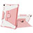 Coque Contour Silicone et Plastique Housse Etui Mat avec Support L04 pour Apple New iPad 9.7 (2017) Petit