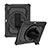 Coque Contour Silicone et Plastique Housse Etui Mat avec Support L07 pour Apple iPad 10.9 (2022) Noir