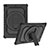 Coque Contour Silicone et Plastique Housse Etui Mat avec Support L08 pour Apple iPad 10.2 (2019) Noir