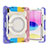 Coque Contour Silicone et Plastique Housse Etui Mat avec Support L11 pour Apple iPad 10.9 (2022) Violet