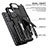 Coque Contour Silicone et Plastique Housse Etui Mat avec Support MQ1 pour Xiaomi Redmi Note 11S 5G Petit