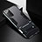 Coque Contour Silicone et Plastique Housse Etui Mat avec Support N02 pour Samsung Galaxy Note 20 5G Noir