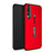 Coque Contour Silicone et Plastique Housse Etui Mat avec Support P01 pour Huawei P20 Pro Rouge