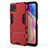 Coque Contour Silicone et Plastique Housse Etui Mat avec Support pour Huawei Enjoy 20 5G Rouge