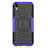 Coque Contour Silicone et Plastique Housse Etui Mat avec Support pour Huawei Honor Play 8 Violet