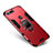 Coque Contour Silicone et Plastique Housse Etui Mat avec Support pour Huawei Honor V20 Rouge