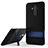 Coque Contour Silicone et Plastique Housse Etui Mat avec Support pour Huawei Mate 9 Bleu