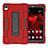 Coque Contour Silicone et Plastique Housse Etui Mat avec Support pour Huawei MediaPad M6 10.8 Rouge