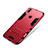 Coque Contour Silicone et Plastique Housse Etui Mat avec Support pour Huawei P Smart+ Plus Rouge